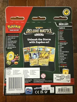 Pokemon TCG Deluxe Zapdos EX Battle Box Deck - Image 2