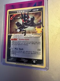 Pokemon Greninja Gold Star Celebrations Promo Sword & Shield Promo SWSH144 - Image 1