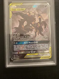 Pokemon TCG Umbreon & Darkrai GX Tag Team Powers Coll Full Art Promo SM241 PSA 8 - Image 3