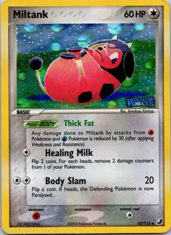 Miltank 42/115 Uncommon Unseen Forces Pokemon Reverse Holo LP - Image 1