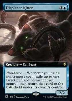 Displacer Kitten (Extended Art) [Commander Legends: Battle for Baldur's Gate] - Image 1
