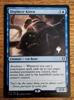 1x NM PROMO Displacer Kitten Commander Legends: Battle for Baldur's Gate STAMPED - Image 1