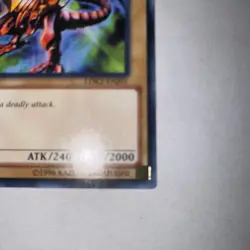 Vintage 1996 1st Edition Yu-Gi-Oh! Red Eyes B Dragon Common LDK2-ENJ01 - Image 3