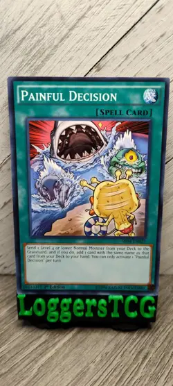 Yu-Gi-Oh! Painful Decision / SR04-EN027 1st Edition LP - Image 1