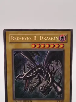 1996 Yu-Gi-Oh! Konami Red-Eyes B. Dragon BPT-005 Secret Rare Limited Edition - Image 2