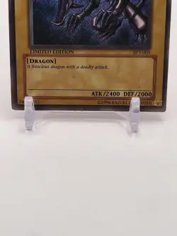 1996 Yu-Gi-Oh! Konami Red-Eyes B. Dragon BPT-005 Secret Rare Limited Edition - Image 3