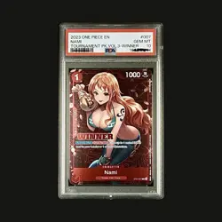 PSA 10 GEM MT Nami ST01-007 Winner English Promo One Piece Tournament Pack Vol 3 - Image 1