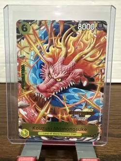 Kouzuki Momonosuke P-064 TEXTURED FINALIST (ONLY 52 IN THE WORLD) One Piece TCG - Image 1