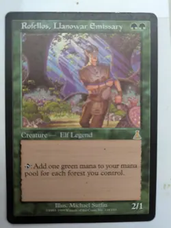 Rofellos llanowar emissary Urza's Destiny MTG Nm Free Shipping with tracking - Image 2