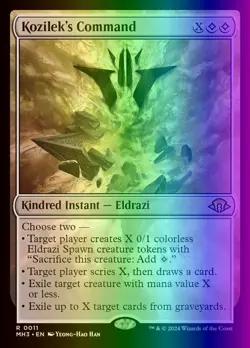 MTG Magic the Gathering Kozilek's Command (11/716) Modern Horizons 3 NM FOIL - Image 1