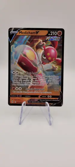 Pokemon TCG: Medicham V 083/203 - Evolving Skies- Ultra rare Card NM - Image 1