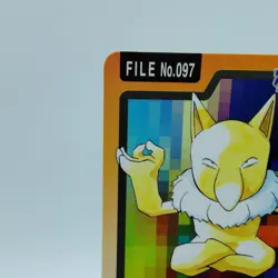 Pokemon Cards Bandai Carddass Hypno File No.097 1997 EX Japanese i716 - Image 2