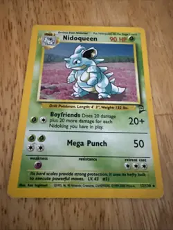 Nidoqueen 012/130 Base Set 2 Holo Pokemon Card - Image 2