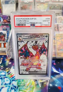 Pokemon TCG Charizard EX Scarlet & Violet Promo SVP 056 Full Art Psa 10 - Image 1
