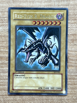 Red-Eyes B. Dragon Yugioh SDJ-001 1st Edition Ultra Rare - NM - Image 1