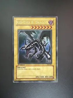 Red-Eyes B. Dragon SDJ-001 Ultra Rare 1st Edition LP Yugioh - Image 1