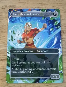 Aang, at the Crossroads 0304 TLA Extended Art MTG Avatar NM/M - Image 2