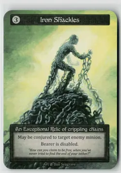 Sorcery Contested Realm Beta Iron Shackles x3 NM Exceptional - Image 1