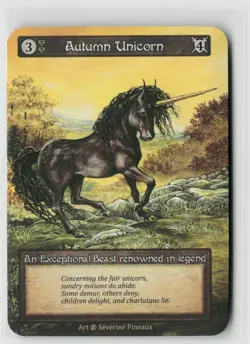 Sorcery Contested Realm Beta Autumn Unicorn x3 NM Exceptional - Image 1