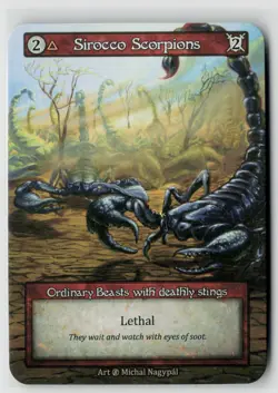 Sorcery Contested Realm Beta Sirocco Scorpions x4 NM Ordinary - Image 1