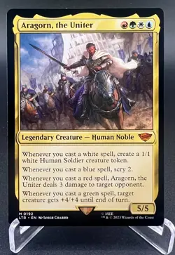 Aragorn, the Uniter (Regular #192, NM) Universes Beyond: Lord of the Rings (LTR) - Image 1