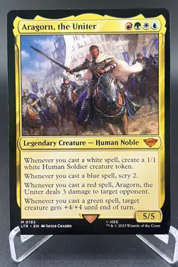 Aragorn, the Uniter (Regular #192, NM) Universes Beyond: Lord of the Rings (LTR) - Image 3