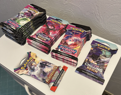 Pokemon TCG Sword & Shield-Fusion Strike & Chilling Reign Booster Packs (23) NEW - Image 1