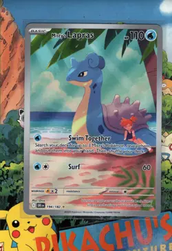 Pokemon TCG Misty's Lapras Destined Rivals 194/182 - Illustration Rare NM/M 3 - Image 1