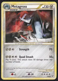 Pokemon Metagross 18/90 Non-Holo Rare HGSS Undaunted - Image 1