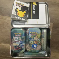 Pokemon Celebrations 25th Anniversary Collector's Chest Lunchbox & Tins Empty - Image 2