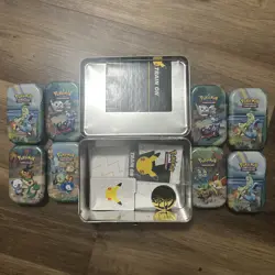 Pokemon Celebrations 25th Anniversary Collector's Chest Lunchbox & Tins Empty - Image 3