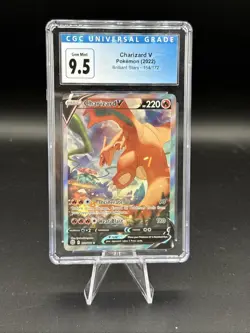 2022 Pokemon Brilliant Stars 154/172 Charizard V CGC 9.5 - Image 1