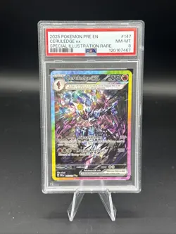 2025 Pokemon Prismatic Evolutions Ceruledge EX Special Illustration Rare PSA 8 - Image 1