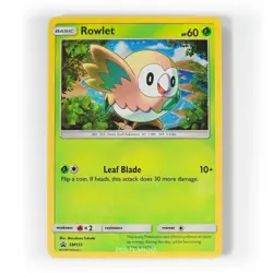 Pokemon - Rowlet Holo - SM153 - Black Star Promo Card - Image 1