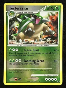 Pokemon Torterra Reverse Holo - Platinum - 39/127 MP - Image 1