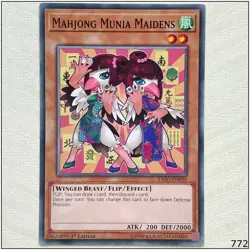 Mahjong Munia Maidens - EXFO-EN030 - Common 1st Edition Yugioh - Image 1