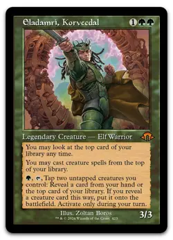Eladamri, Korvecdal (Retro Frame) #423 (NM) Modern Horizons 3 MH3 Magic MTG - Image 1