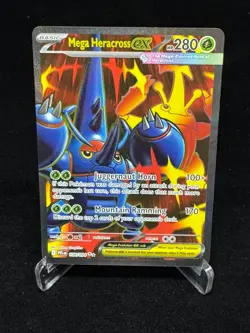 Pokemon TCG: Phantasmal Flames MEGA HERACROSS EX 108/94 FA Ultra Rare! MINT! - Image 1