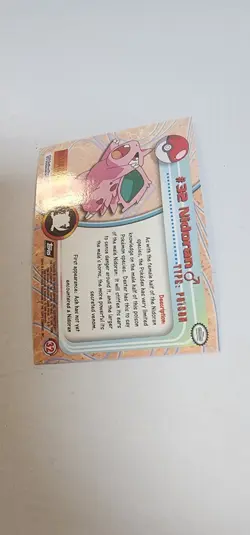 2000 Topps Chrome Pokemon Series 1 #32 Nidoran - Image 3