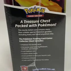Pokemon TCG Fall 2020 Collectors Chest Tin Lunchbox 5 Booster Packs - NEW Sealed - Image 4