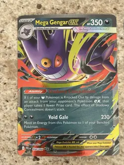 Mega Gengar EX Phantasmal Flames 056/094 Pokemon TCG Double Rare Mega Evolution - Image 1