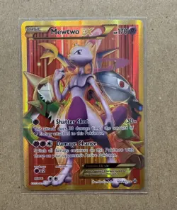Secret Rare Gold Full Art Pokemon TCG Card Set - Mewtwo EX - Gyarados EX - - Image 2