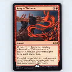 MTG Song of Totentanz #150 WOE Wilds of Eldraine Normal R NM Magic Card - Image 1