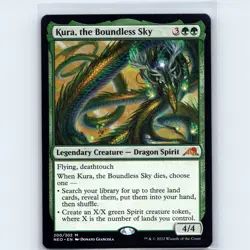 MTG Kura, the Boundless Sky #200 Kamigawa Neon Dynasty Normal M NM Magic Card - Image 1