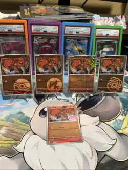 Pokemon S-Chinese Gem Pack CBB1C Vulpix 5 Card Lot US Seller - Image 2