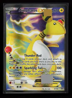Ampharos EX (87 Full Art) 87/98 Ultra Rare XY - Ancient Origins Pokemon Card - Image 1