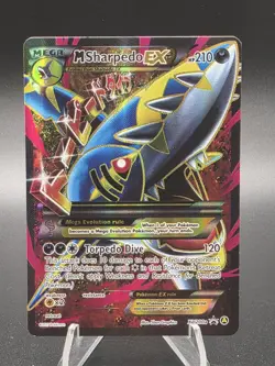 Pokemon M Sharpedo EX XY200A Mega Full Art Promo Alternate Art Holo Card - Image 1