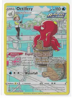 Octillery TG03/TG30 Brilliant Stars Sword & Shield Holo Rare Card Pokemon TCG NM - Image 1