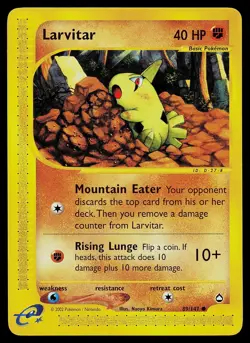 Pokemon Card - Larvitar Aquapolis 89/147 Common - Image 1