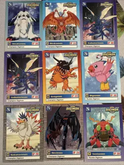 1999 Upper Deck Digimon Lot Series 1 9 Cards - Image 1